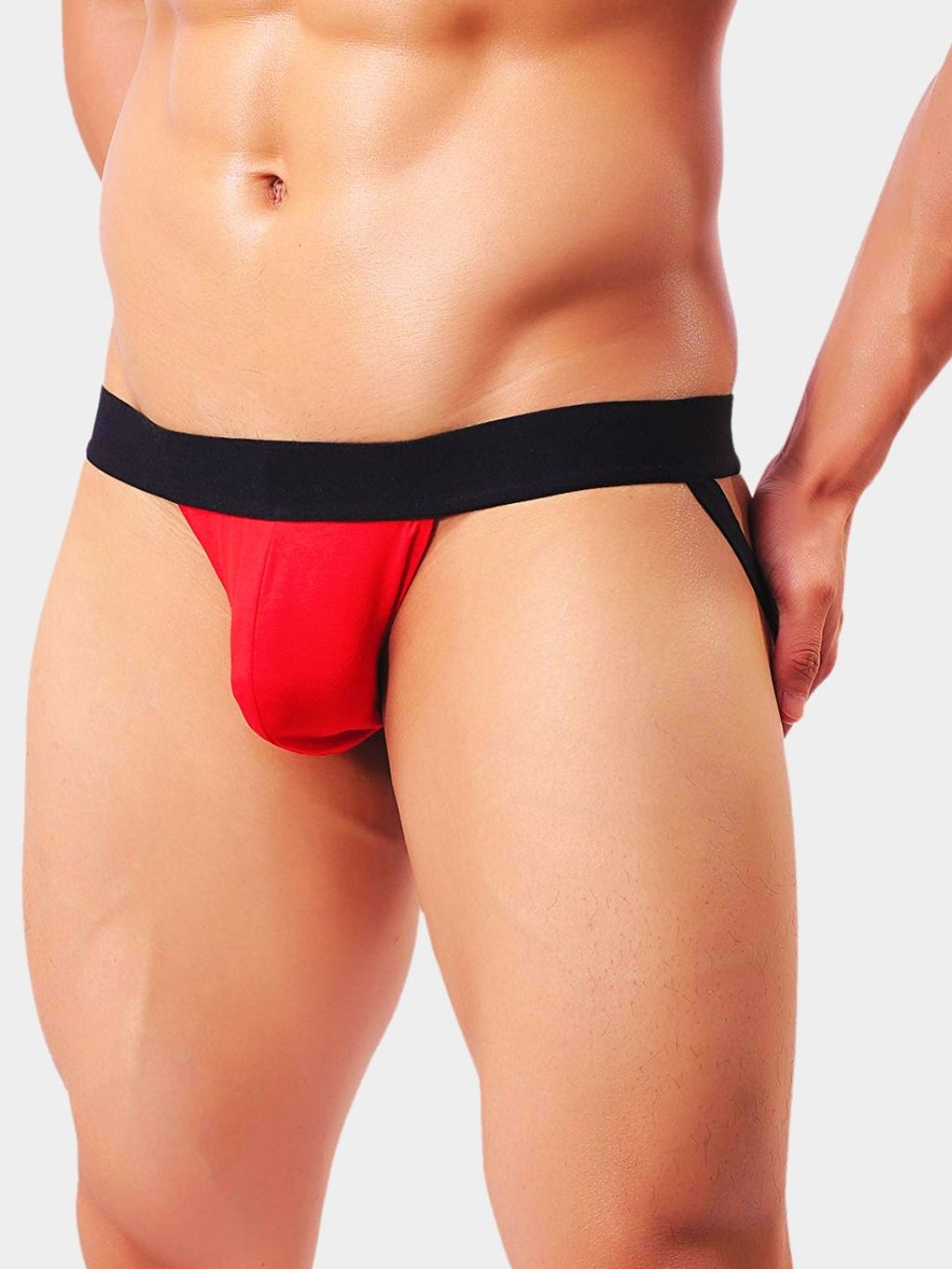 Men's Jockstrap with Diagonal Thigh Strap