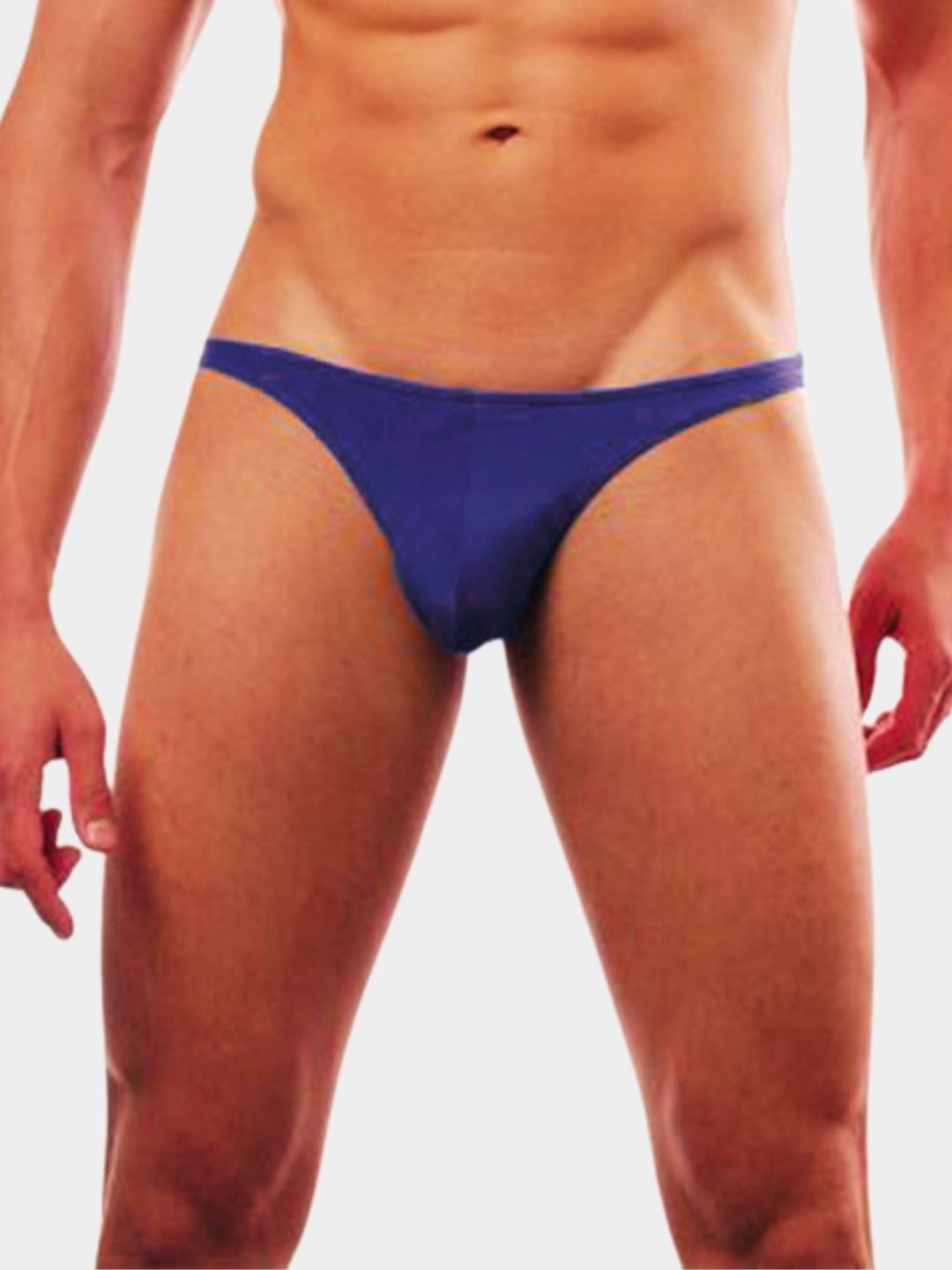 Men Solid Low-Rise Thong Brief