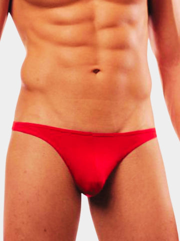 Men Solid Low-Rise Thong Brief