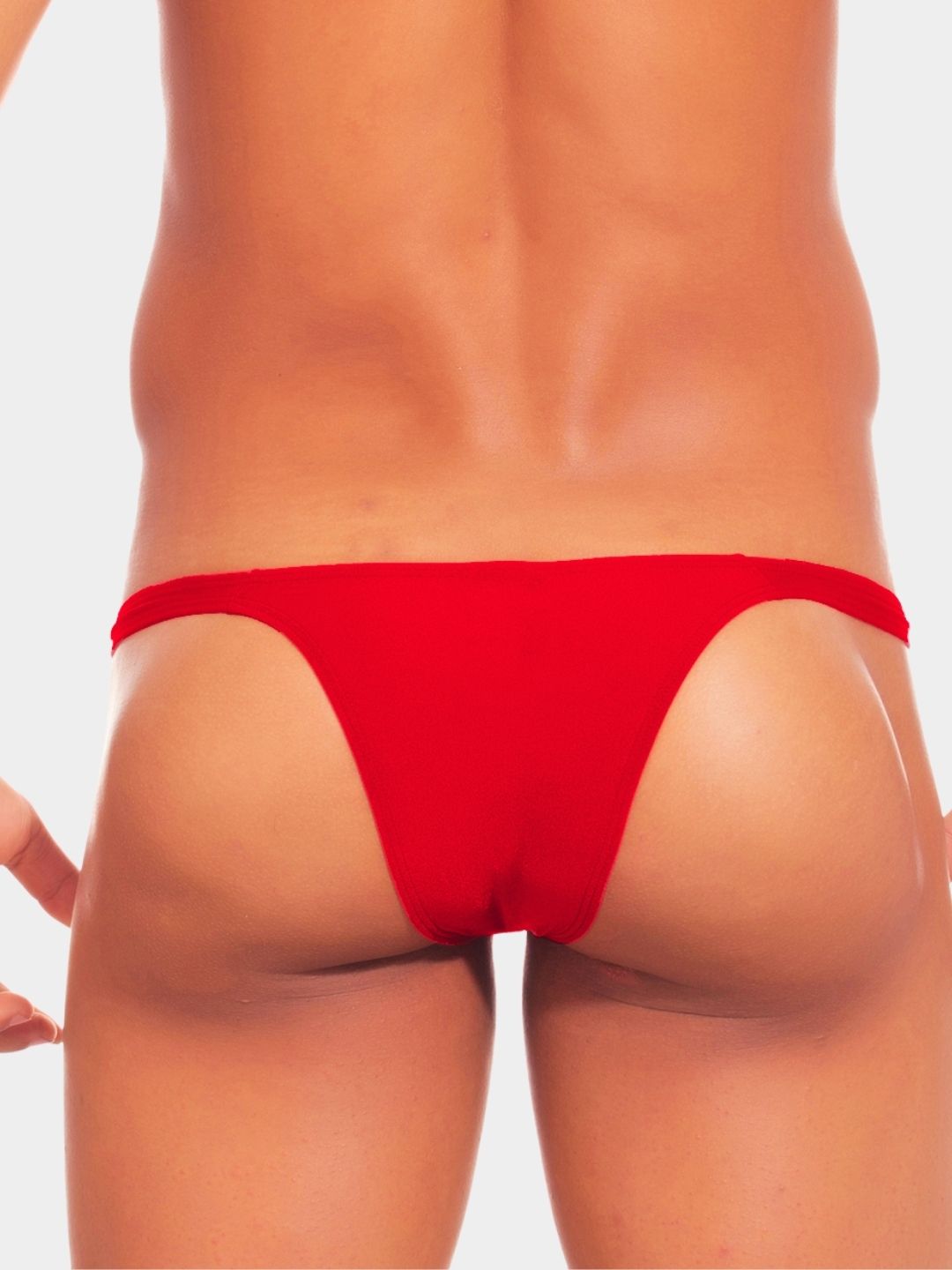 Men Solid Low-Rise Thong Brief