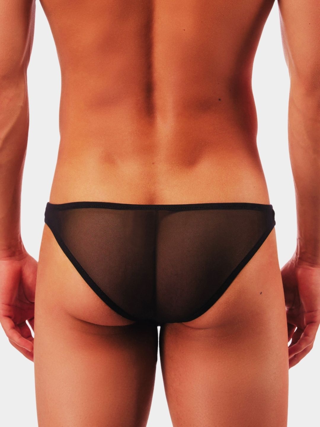 Men's Sheer Mesh Bikini Briefs