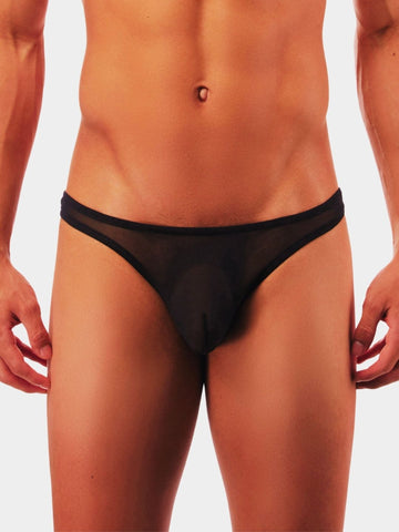 Men's Sheer Mesh Bikini Briefs