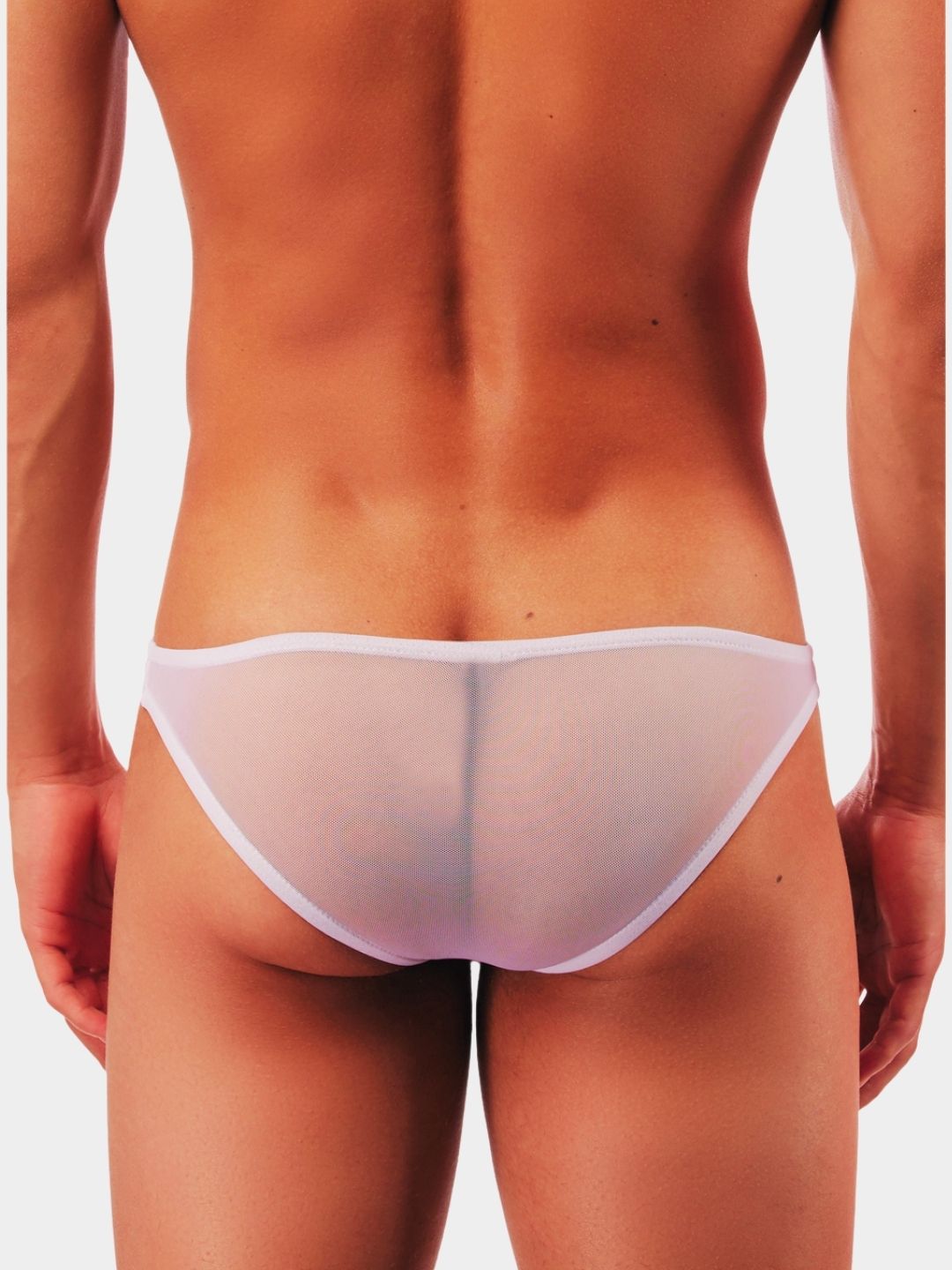 Men's Sheer Mesh Bikini Briefs