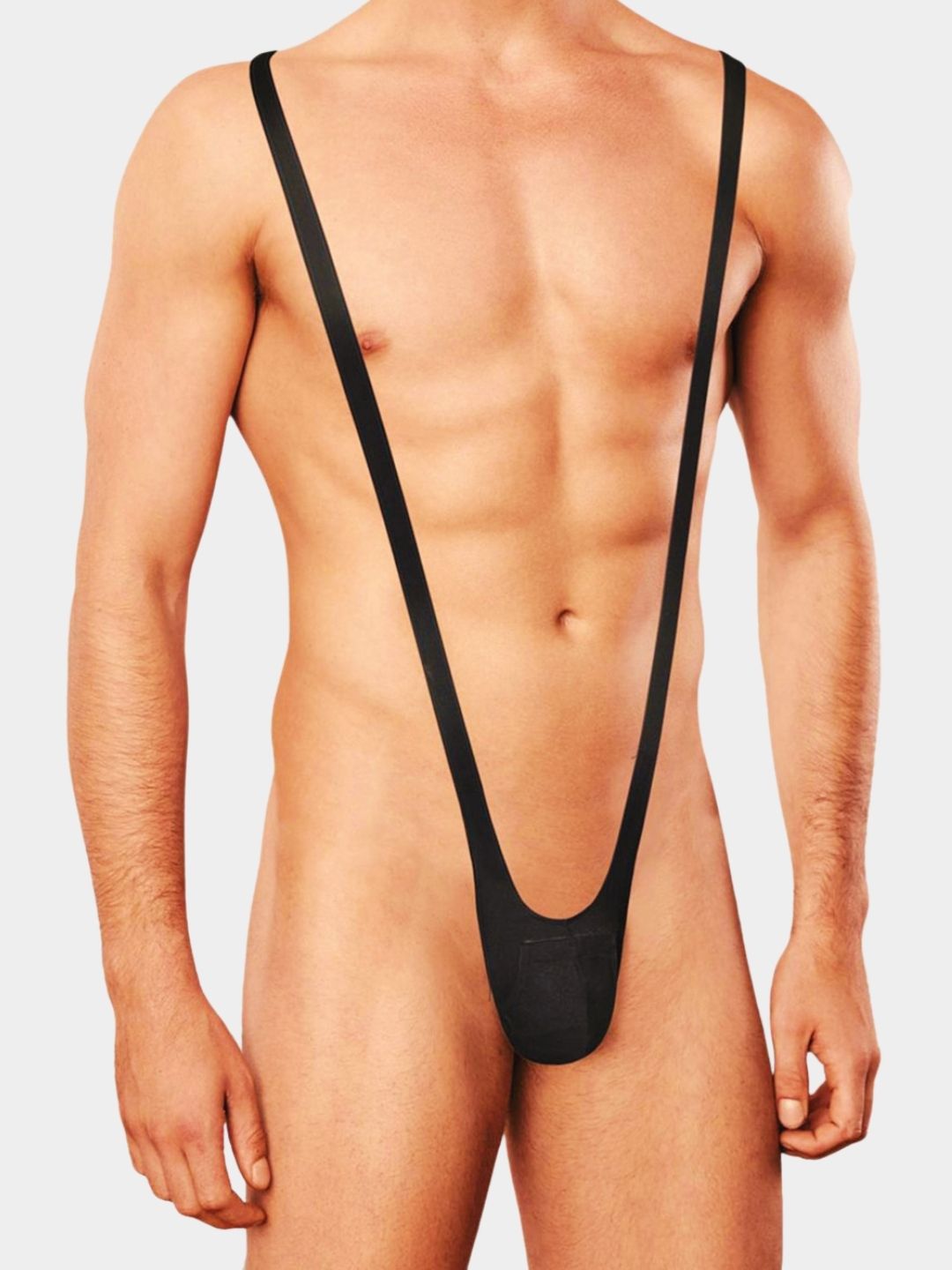 Men Solid Mankini Thong