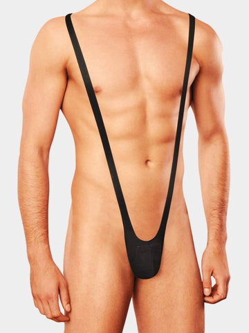 Men Solid Mankini Thong