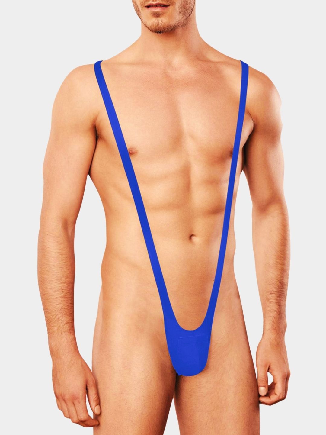 Men Solid Mankini Thong