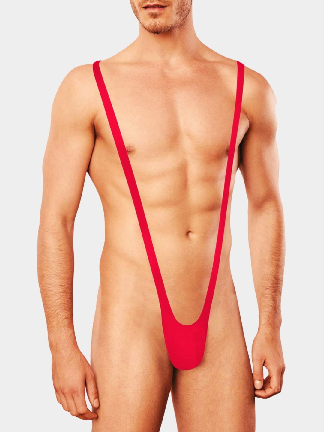 Men Solid Mankini Thong