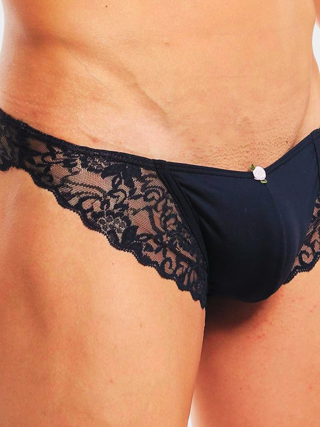 Men's Lace Bikini Briefs
