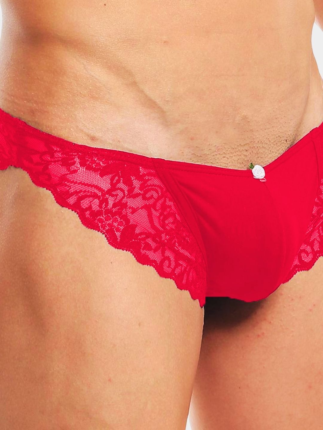 Men's Lace Bikini Briefs
