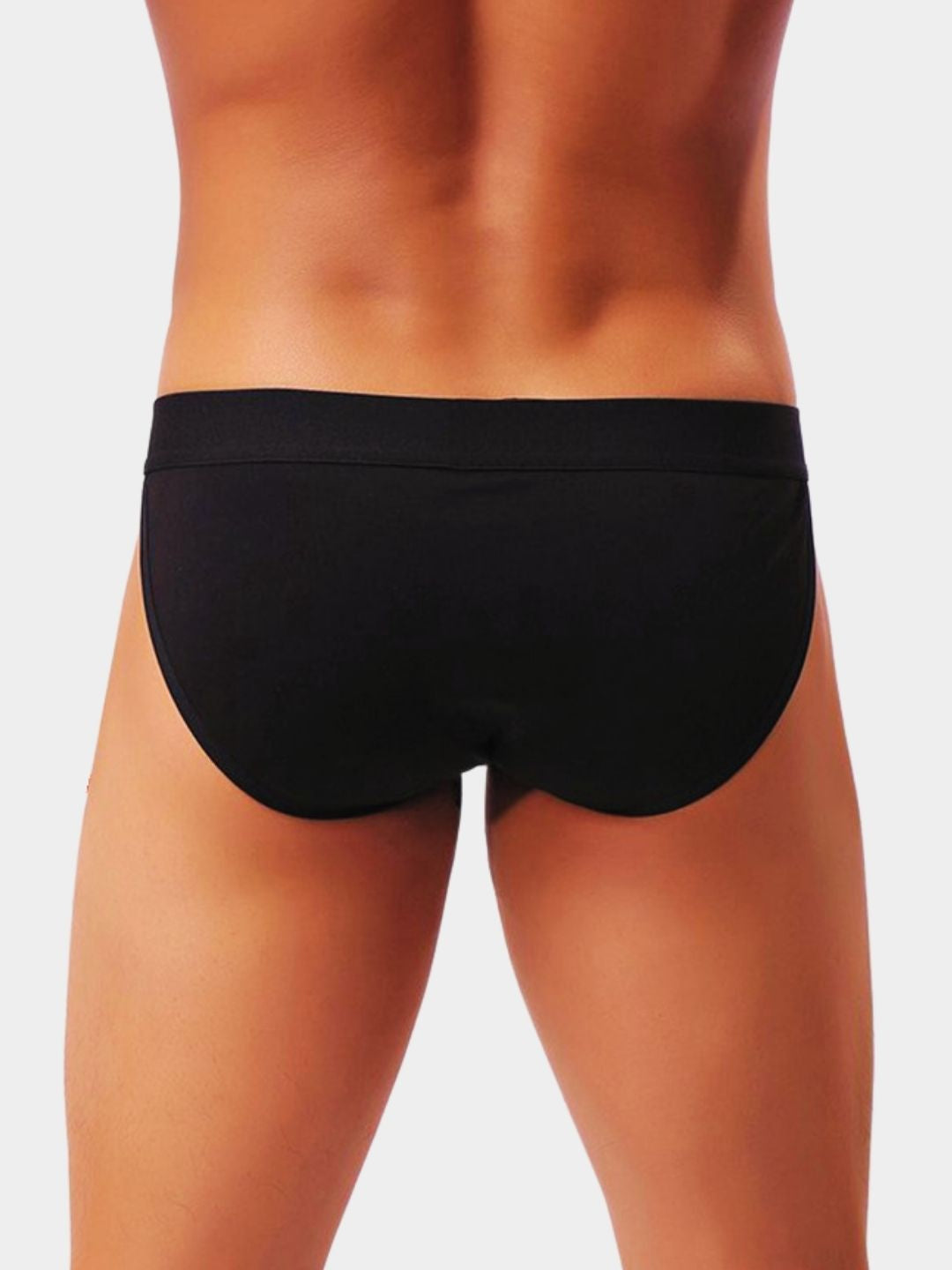 Men's Solid Low-Rise Bikini Briefs