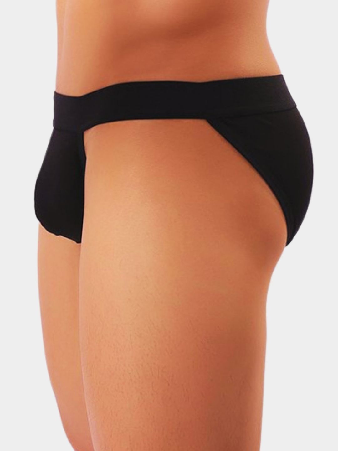 Men's Solid Low-Rise Bikini Briefs