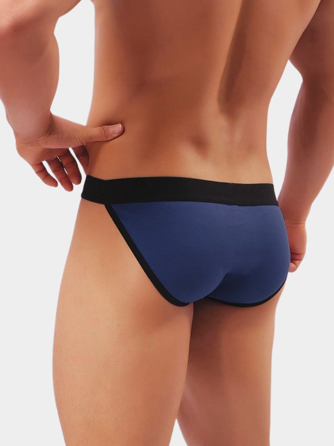 Men's Solid Low-Rise Bikini Briefs