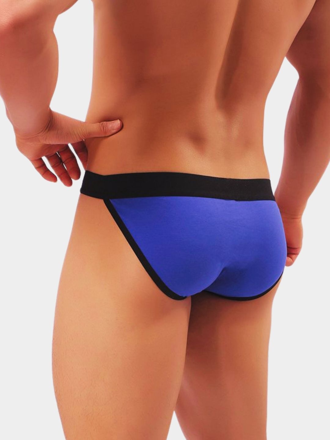 Men's Solid Low-Rise Bikini Briefs