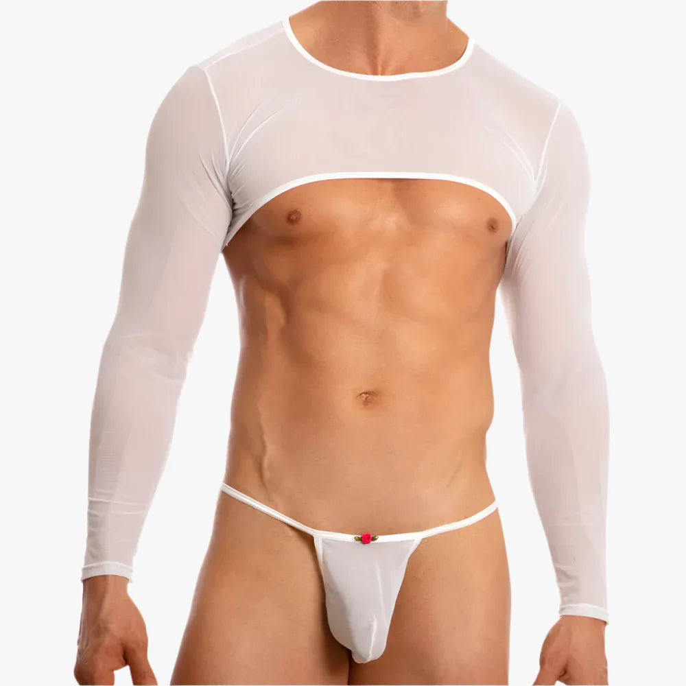 Crossdresser Crop Top Thong Set